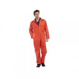 Beeswift Click Polycotton Boilersuit Orange 50 Inch PCBSOR50