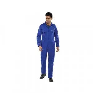 Beeswift Click Polycotton Boilersuit Royal Blue 46 Inch PCBSR46