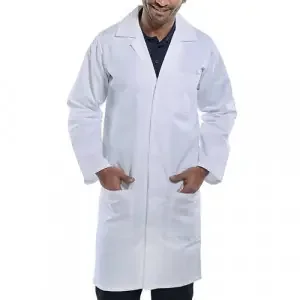 Beeswift Click Polycotton Warehouse Coat White Size 34 PCWCW34