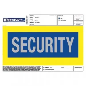 Beeswift Heat Seal Security Badge Large
