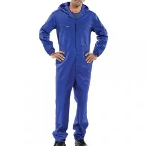 Beeswift Hooded Boilersuit Royal Blue 40