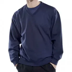 Beeswift V-Neck Sweatshirt Navy Blue S