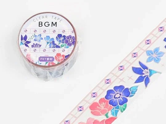BGM Clear Tape – Stained Glass Dream Flower