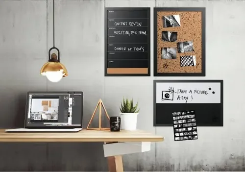 Bi-Office Black and White Message Personal Boards (Pack 3) – SOR-033