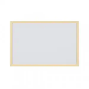 Bi-Office Pastel Non-Magnetic Whiteboard Yellow Frame 60x40cm MP03001961