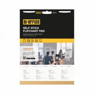 Bi-Office Self-Stick Flipchart Pads 30sheets FL128107