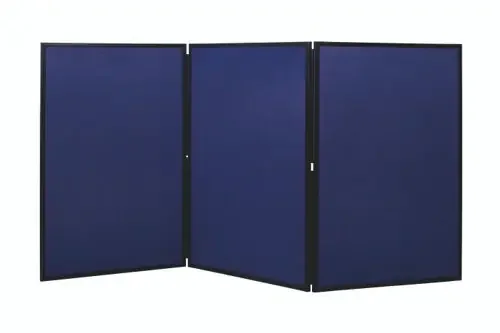 Bi-Office Showboard Exhibition System 3 Panel Blue/Grey – DSP330513