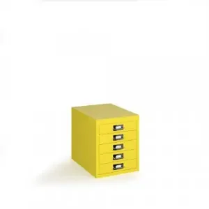 Bisley multi drawers with 5 drawers – yellow