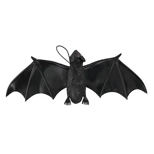 Black Hanging Bat Halloween Decor, 1 ct.
