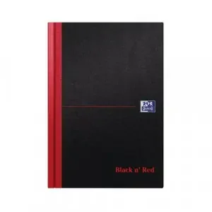 Black n‘ Red Casebound Hardback Notebook 192 Pages A5 (Pack of 5) 100080459