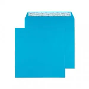 Blake Colour Caribbean Blue Peel & Seal Square Wallet 160x160mm 120gsm Pack 500 Code 610