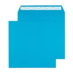 Blake Colour Caribbean Blue Peel & Seal Square Wallet 220x220mm 120gsm Pack 250 Code 510