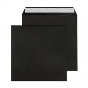 Blake Colour Jet Black Peel & Seal Square Wallet 220x220mm 120gsm Pack 250 Code 514