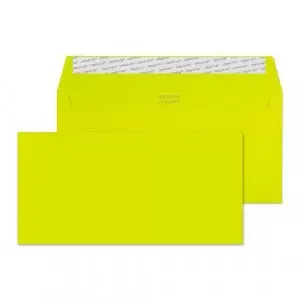 Blake Creative Colour Acid Green Peel & Seal Wallet 114X229mm 120Gm2 Pack 500 Code 241 3P
