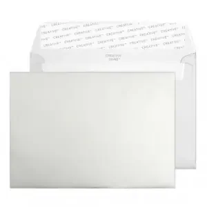 Blake Creative Shine Metallic Silver Peel & Seal Wallet 114X162mm 130Gm2 Pack 500 Code 112 3P