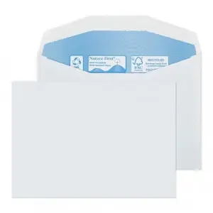 Blake Environmental White Gummed Mailer 114x162mm 90gsm Pack 1000 Code RN005