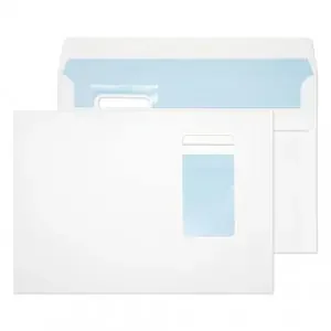 Blake Everyday Envelopes C5 White Wallet Window Self Seal 100gsm 162x229mm (Pack 500) – 6805PW