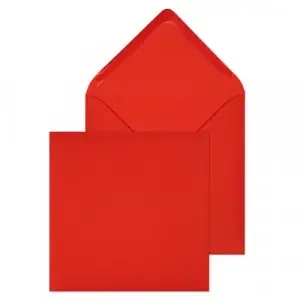 Blake Everyday Red Gummed Square Banker Invitation 155x155mm 100gsm Pack 500 Code ENV4265
