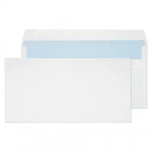 Blake Everyday White Self Seal Wallet 114x229mm 90gsm Pack 1000 Code 15882
