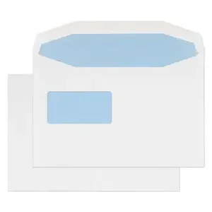 Blake Everyday White Window Gummed Mailer 162x238mm 100gsm Pack 500 Code 4077REV