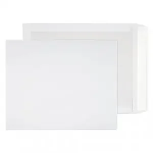 Blake Packaging White Peel & Seal Board Back Pocket 394x318mm 120gsm Pack 125 Code 3200