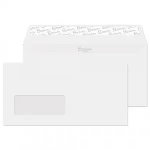 Blake Premium Business Diamond White Smooth Window Peel & Seal Wallet 110x220mm 120gsm Pack 50 Code 36265