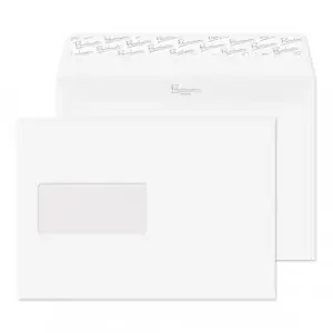 Blake Premium Business Diamond White Smooth Window Peel & Seal Wallet 162x229mm 120gsm Pack 500 Code 36708