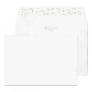 Blake Premium Business Envelopes C6 Diamond White Laid Wallet Plain Peel and Seal 120gsm 114x162mm (Pack 50) – 91155