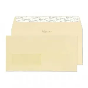 Blake Premium Business Vellum Laid Window Peel & Seal Wallet 110x220mm 120gsm Pack 25 Code 95264