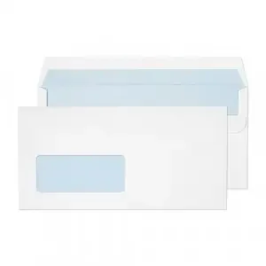 Blake Purely Everyday White Window Self Seal Wallet 110X220mm 90Gm2 Pack 1000 Code 14884 3P