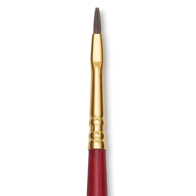 Blick Master Synthetic Kolinsky Brush – Long Handle, Bright, Size 1