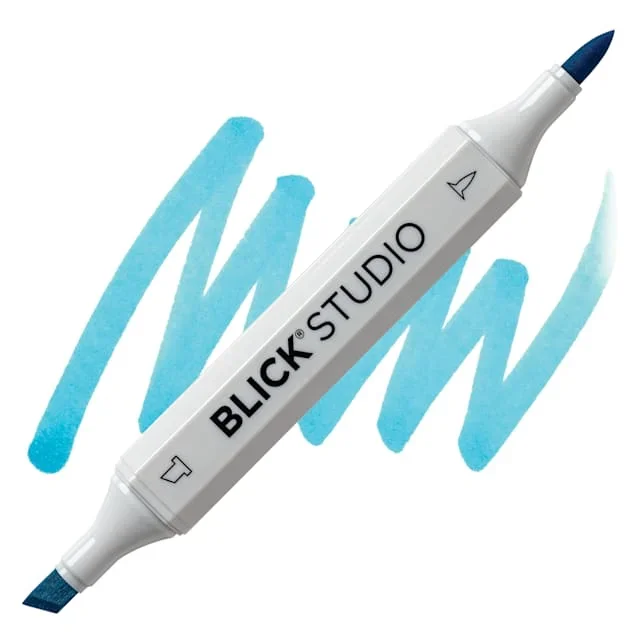 Blick Studio Brush Marker – Azure Blue