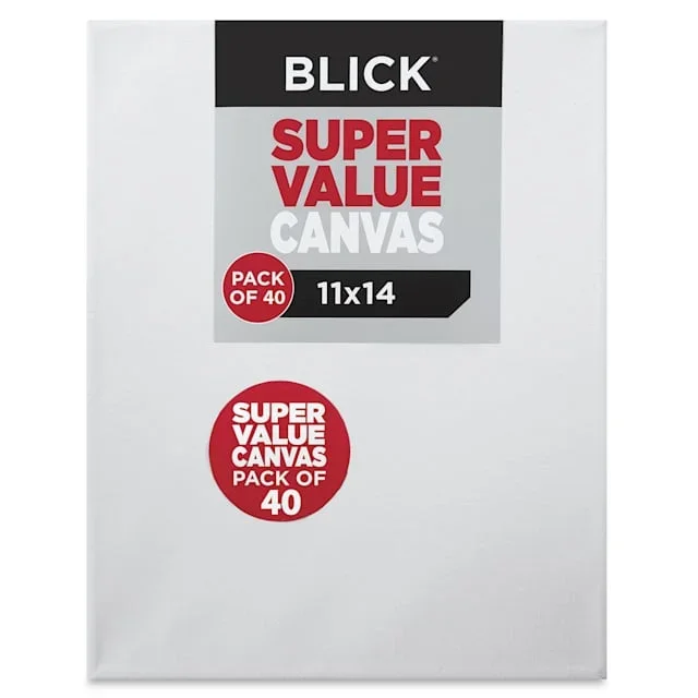 Blick Super Value Canvas Pack – 11″ x 14″, Pkg of 40