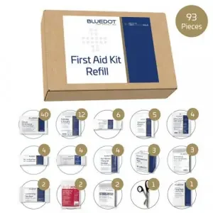 Blue Dot LARGE BS 8599-1 (2019) First-Aid Kit Refill – L10