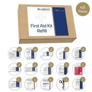 Blue Dot SMALL BS 8599-1 (2019) First-Aid Kit Refill – S10