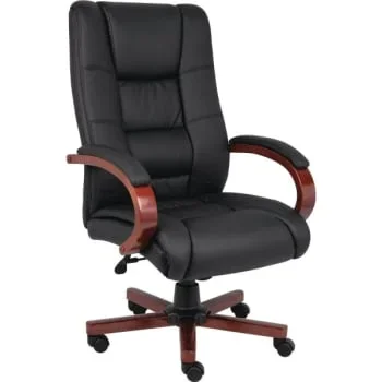 Boss Cherry Wood High Back Chair