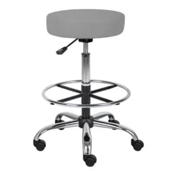 Boss Office Products Medical Drafting Stool, Gray