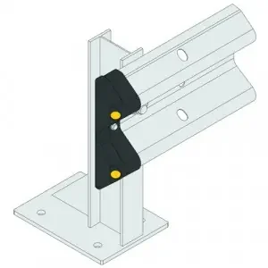 Brandsafe Armco Safety End Black ASE/BK