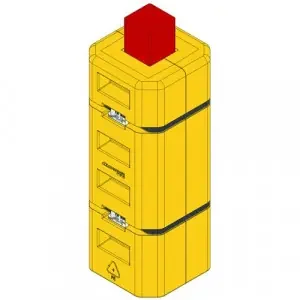 Brandsafe Space Saver Column Protector 100x100mm SCP03