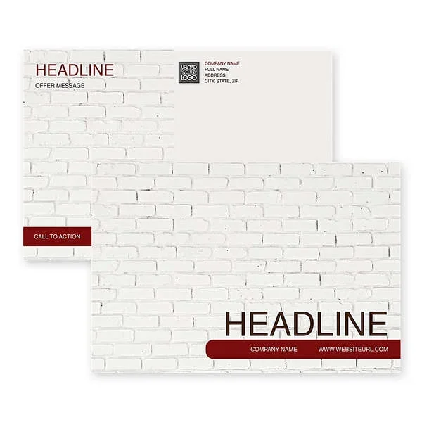 Bricks Postcard 4×6 Rectangle Horizontal