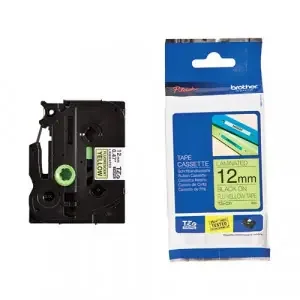 Brother Fluroescent Black On Yellow Label Tape 12mm x 5m – TZEC31