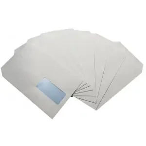 C5 Envelopes Window Self Seal 90gsm White (Pack of 500)