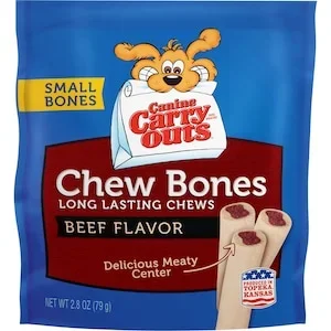 Canine Carry Outs Beef Flavor Chew Bones, 1-ct.