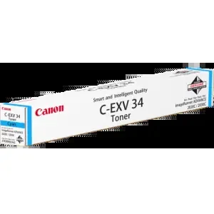 Canon C-EXV 34 (Yield 19,000 Pages) Cyan Toner Cartridge
