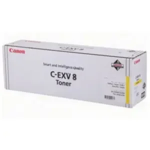 Canon C-EXV 8Y (Yellow) Toner Cartridge (Yield 25,000 Pages)