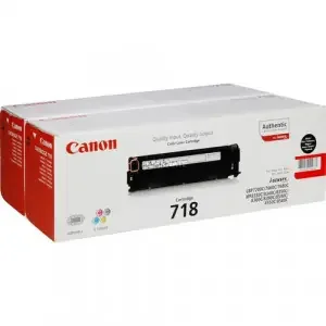 Canon CRG 718 Black Twin Pack Toner 2662B017AA