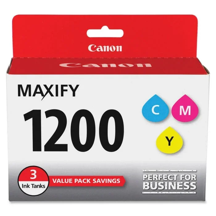 Canon Ink Tank Cartridge, PGI1200CMY, Multi-Color, Pack of 3