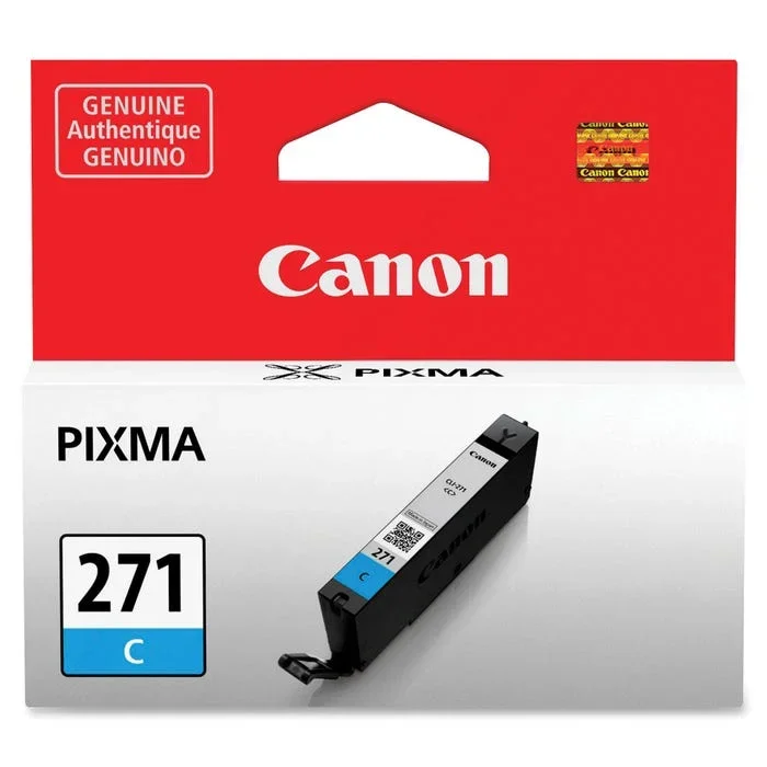 Canon Ink Toner Cartridge, CLI271C, Cyan