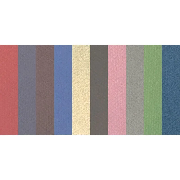 Canson Mi-Teintes Drawing Sheets, 19 x 25 Inches, Assorted Fine Art Colors, 10 Sheets