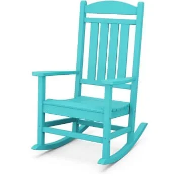Cape Soleil Verde Porch Rocker In Aruba Blue
